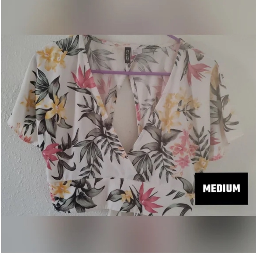 Windsor Floral Tropical Crop Top